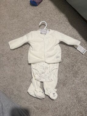 Carter's Cream Infant Three-Piece Layette Set